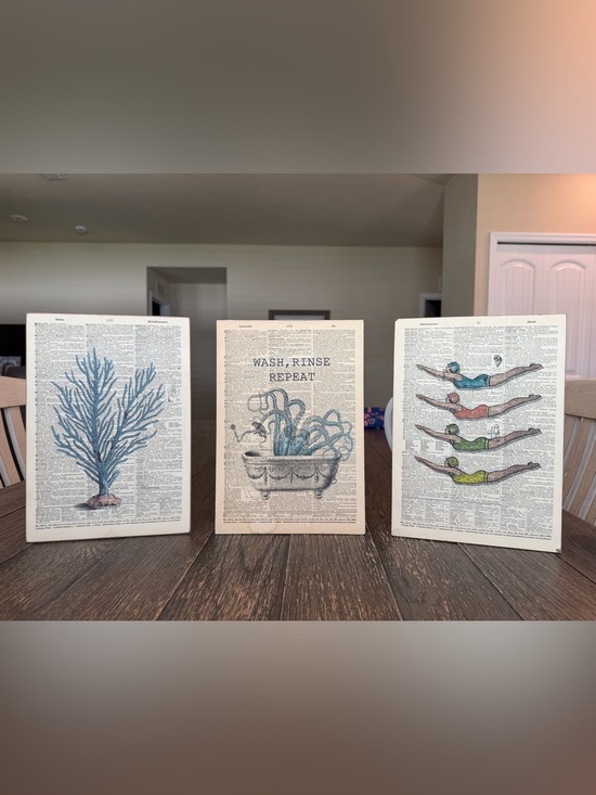 Vintage Dictionary Art Other - Vintage Dictionary Art Print - Wash, Rinse, Repeat